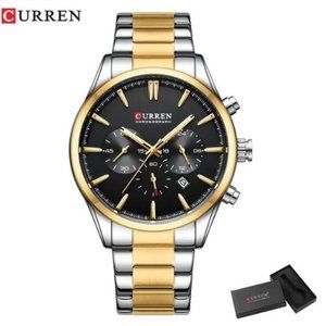 CURREN Brand New Sport Chronograph Mens Watches Top Brand Luxury Stainless Steel